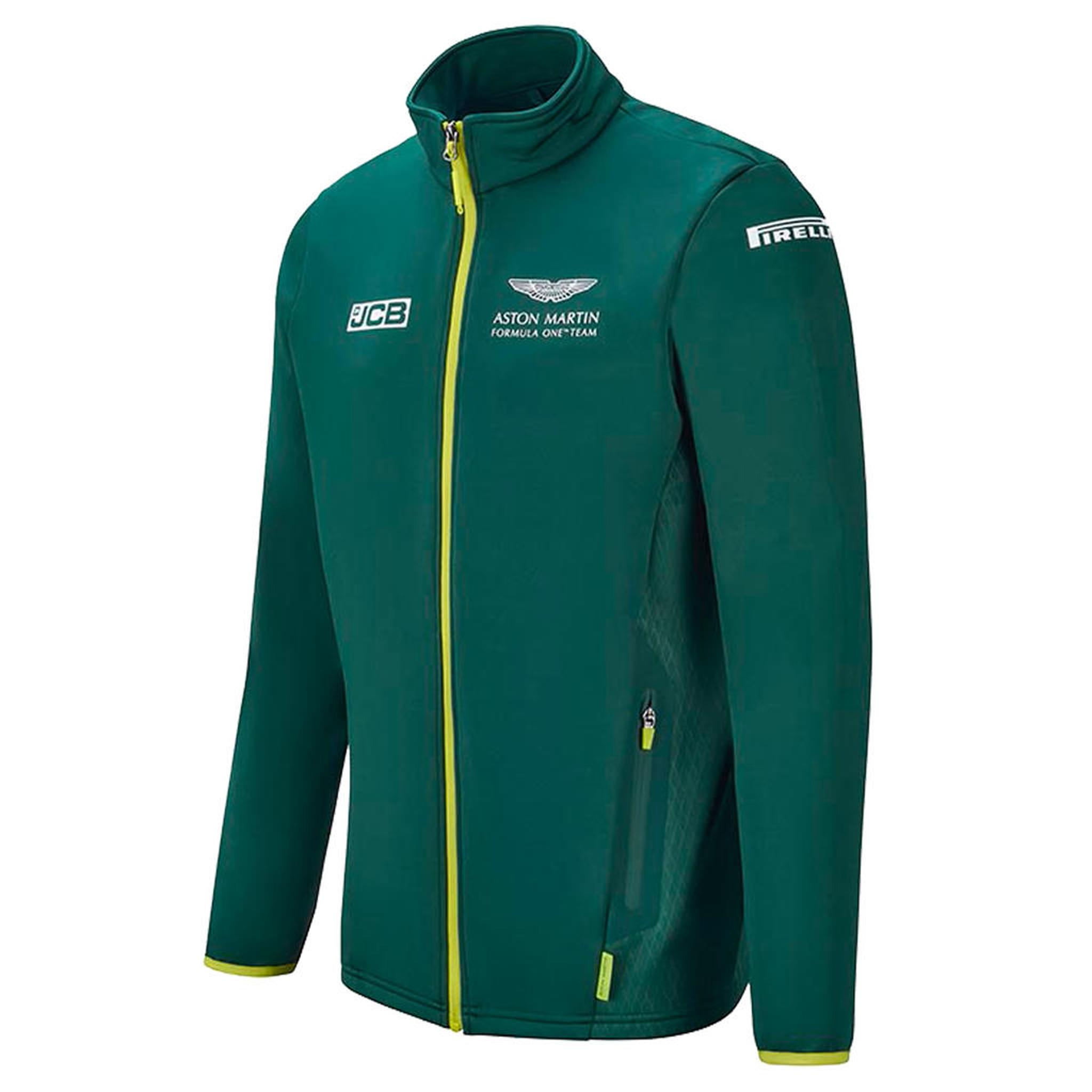 Aston Martin F1 Offizieller Team Herren Green Softshelljacke