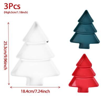Discount Dollar Deals Christmas Tree Fruit Plate, Navidad Noel Party Decorations For Home, Natal Xmas Merry Christmas Gifts Happy New Year 5