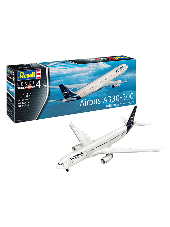 Revell Modellbausatz "Airbus A330-300 - Lufthansa "New Livery" - ab 12 Jahren - onesize