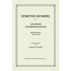 Logische Untersuchungen, Fachbücher von Edmund Husserl, U. Panzer