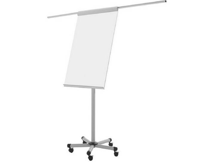 bi-office Standtafel Flipchart Mobile-Pro 70x100cm grau mit Armen