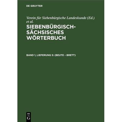 (Beute – Brett), Gebundene Ausgabe von , De Gruyter, 978-3-11-244087-2