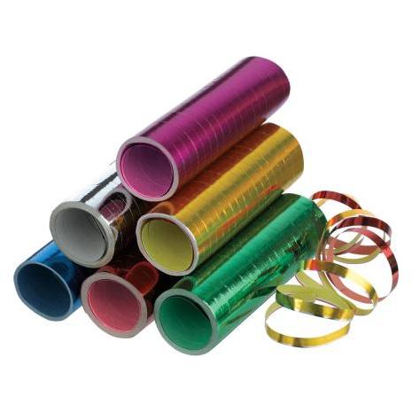 Riethmüller Luftschlange metallisch sortiert Papier 0,7 x 400 (100 Stk.) (350307)