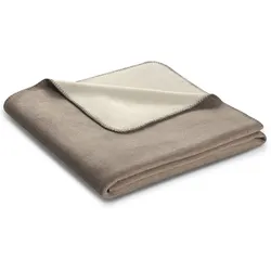 Biederlack Wohndecke Melange-Doubleface Sand-Natur 150x200 cm