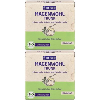 Hoyer Magenwohl-Trunk Bio 2x 2x10x10 ml Trinkampullen