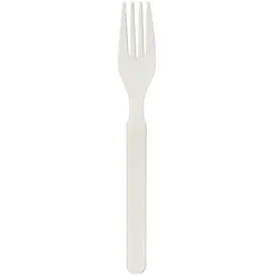 MONOUSO - Wiederverwendbare Durable Gabel aus PP Creme 17,9cm (20 Stück)