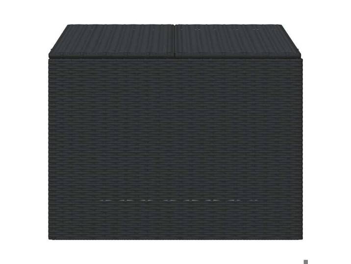 Moderne Boîte de rangement de jardin - grande espace - noir 291L résine tressée - pour terrasse gbf938885