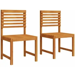 vidaXL Gartenstuhl 2 pcs Braun 50 x 50 x 91cm Massivholz Akazie