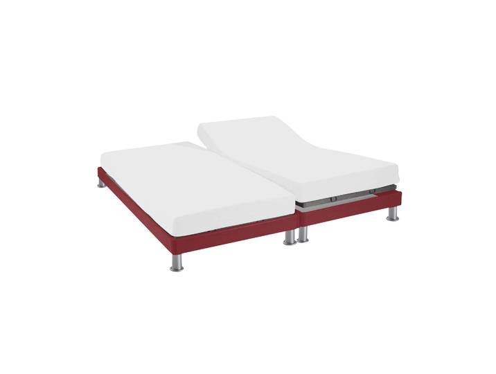 Protège matelas molleton imperméable - bonnet 30 cm TPR pour sommier articulé 2x70x190