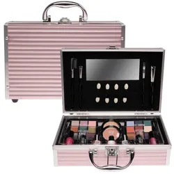 Treffina, Zubehör Make-up, Kosmetikkoffer rosa schimmernd