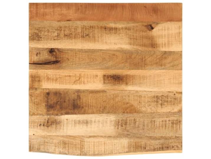 GHVBNMF Tischplatte 80x80x3,8 cm Massivholz Mangoholz Baumkante Rustikale Echtholzplatte aus Mangoholz mit natürlicher Baumkante. Flexibel kombinierbar für Esszimmer oder Büro.