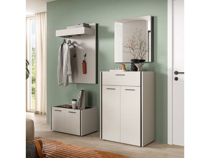Ensemble composé de vestiaire Emil 4 165 x 190 x 40cm Beige