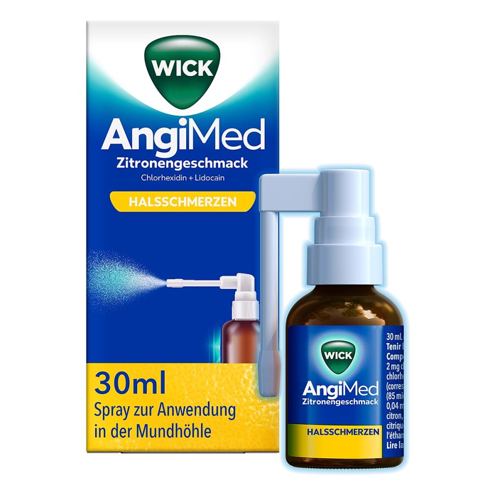 WICK Pharma - Zweigniederlassung der Procter & Gam Wick AngiMed Zitronengeschmack 2mg/ml+0,5mg/ml Spray 18448008