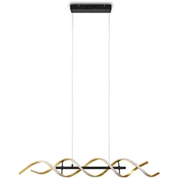 LED-Hängeleuchte Sequence Goldfarben max. 45 Watt