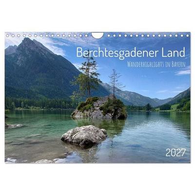 Berchtesgadener Land - Wanderhighlights in Bayern (Wandkalender 2027 DIN A4 quer), CALVENDO Monatskalender