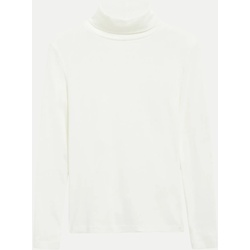 Rollkragen-Shirt Weiß 40