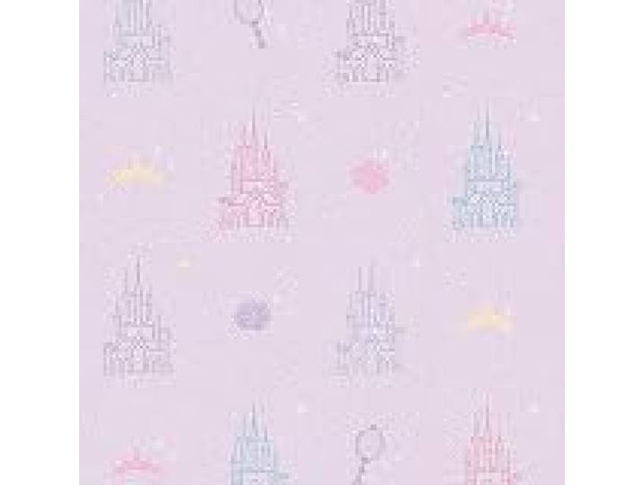 RoomMates RMK11781RL Papier peint à décoller et coller Motif château de princesses Disney Violet et rose