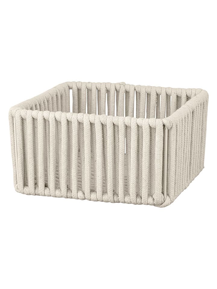 Schöner Wohnen Kollektion Badkorb "Zovo" in Creme - (B)20 x (H)10 x (T)20 cm - onesize
