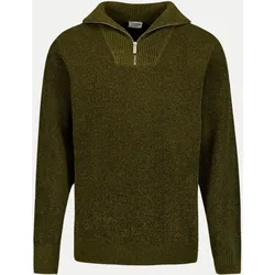 Half-Zip-Pullover Grün M