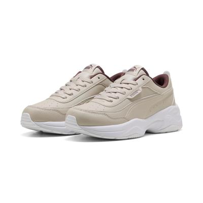 Sneaker PUMA "CILIA MODE", Damen, Gr. 41, Textil, beige (silber fog, rich cocoa, puma weiß), Synthetik, mehrfarbig, Schuhe Sneaker, für Alltag, mit SOFTFOAM+ Einlegesohle