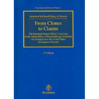 From Clones to Claims, Gebundene Ausgabe von Hans R. Jaenichen, Heymanns, 978-3-452-24738-4