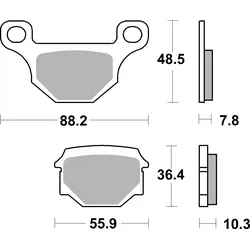 SBS Scooterbelag 203CT Carbon Tech