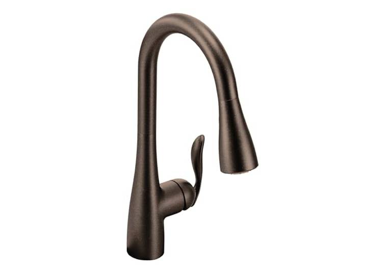 Moen 7594orb Arbor one-handle Hohe Arc-Pulldown-Küchenarmatur mit Reflex, Öl eingerieben Bronze