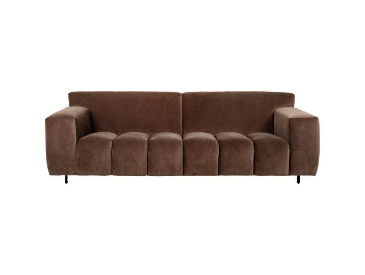 Sofa Vada Stoff mahagoni