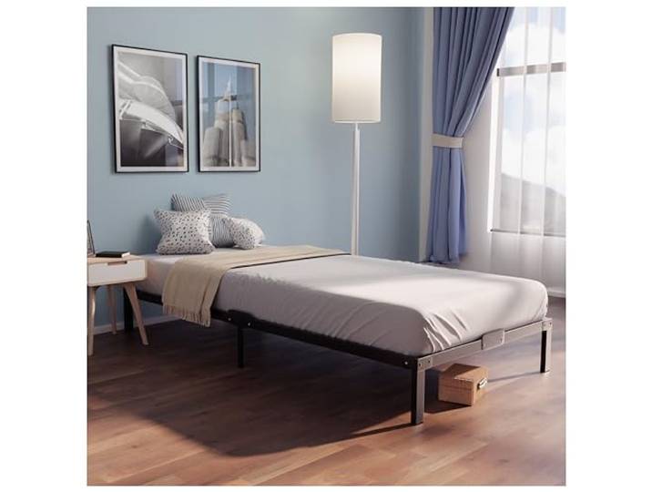 Dreamzie - Bett 90x200 mit Lattenrost aus Metall - 35cm Höhe 32 cm Stauraum · Stabile Konstruktion · Metallrahmen · Leichte Montage · Modernes Design