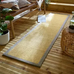 Outdoor-Läufer Bordüre Natur-Grau 60 x 230 cm - KEER   Kadima Design