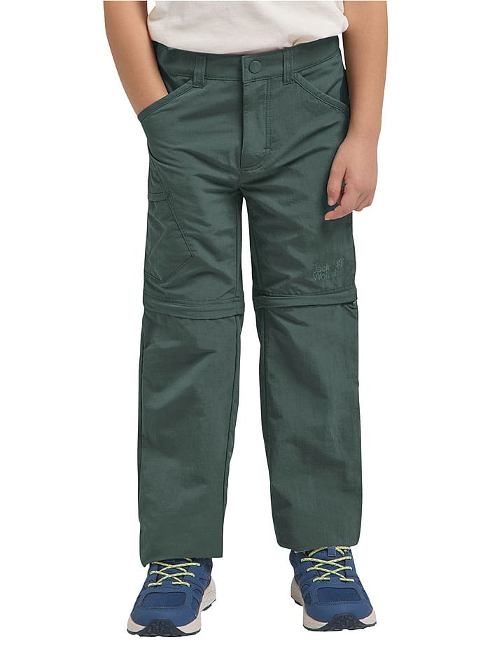 Jack Wolfskin Zipp-Off-Funktionshose "Safari" in Grün - 116