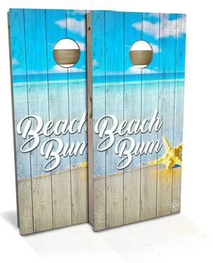 Skip's Garage Beach Bum Outdoor Cornhole Board Set