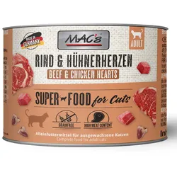 MAC ́s CAT Rind & Hühnerherzen 6x200 g