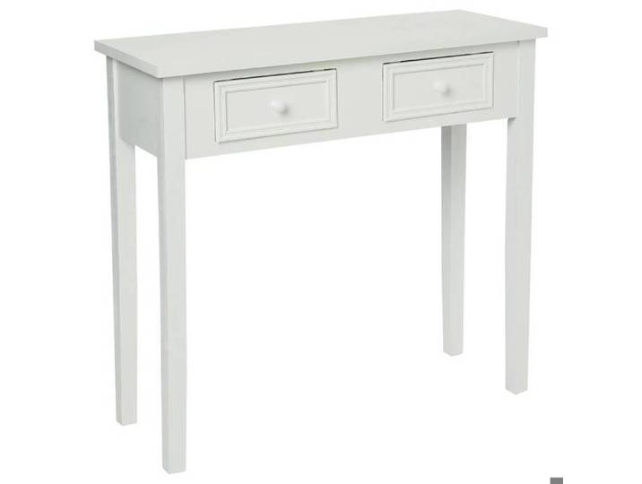 Console  Charme  blanc L80cm - Atmosphera Créateur d'intérieur