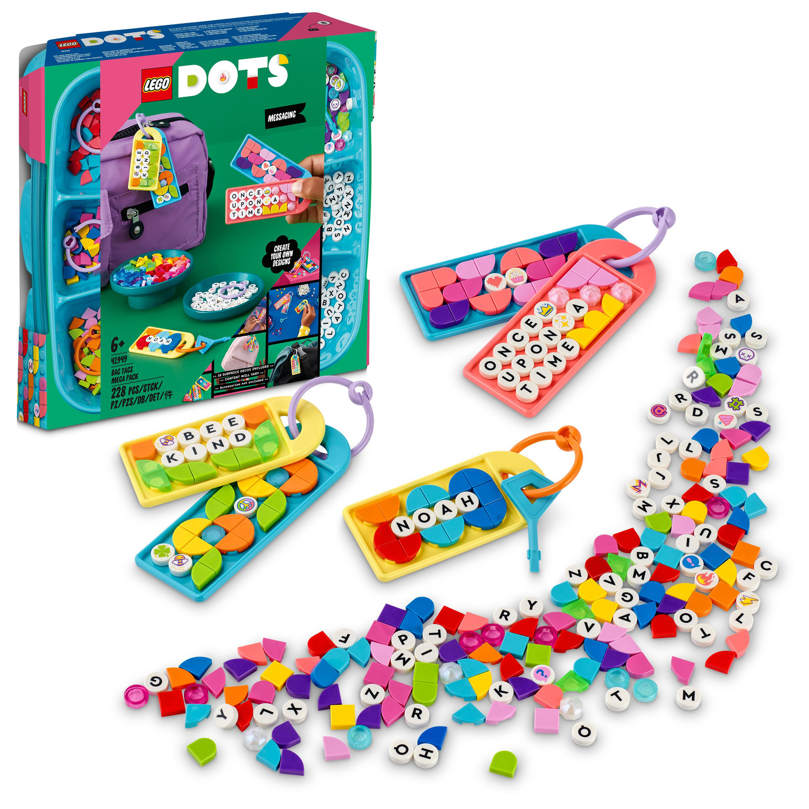 LEGO 41949 DOTS Sleutelhanger Creatief Set voor Kinderen