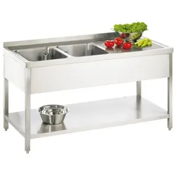 GGG Spültisch aus CNS 1600x700x850mm