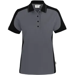 Damen Contrast Poloshirt MIKRALINAR "339" - S - anthrazit
