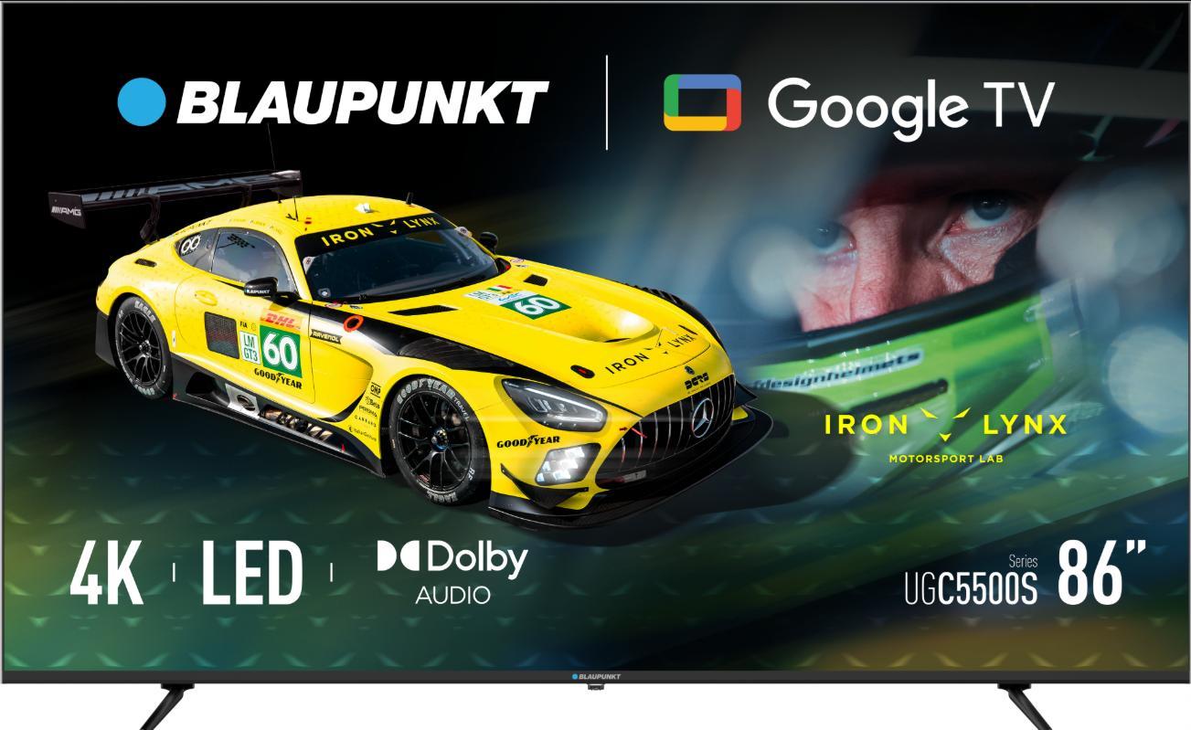 BLAUPUNKT 86UGC5500S - 86 Zoll CALI LED 4K UHD Smart-TV mit Google TV, Dolby Atmos, WLAN