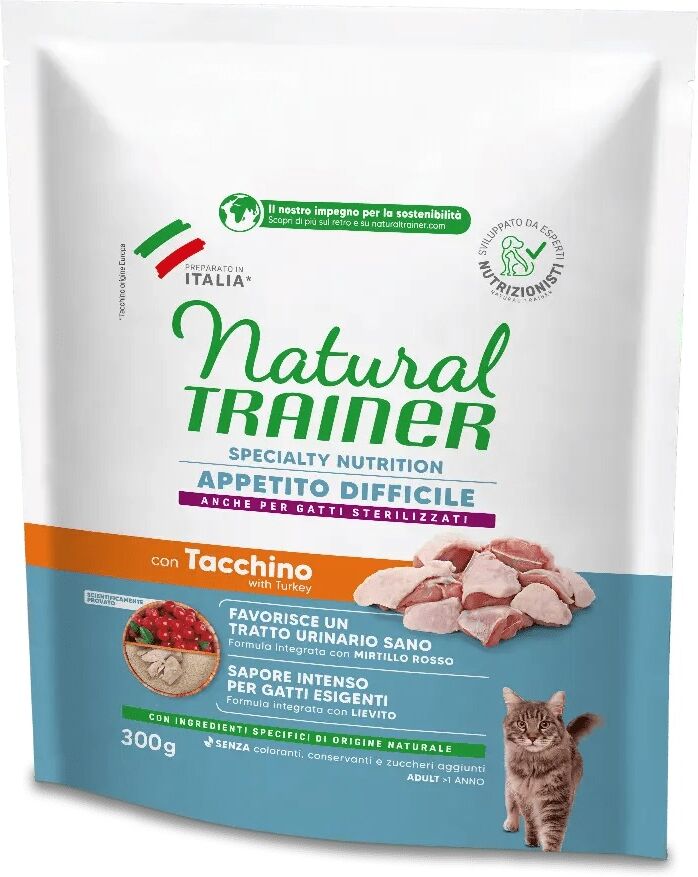 Antica Farmacia Orlandi Trainer Gatto Specialty Nutrition - Appetito Difficile - Tacchino 300 Gr