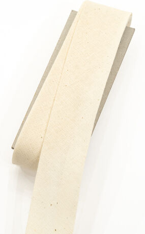 buttinette Baumwoll-Schrägband, natur, Breite: 3 cm, Länge: 5 m
