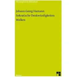 Sokratische Denkwürdigkeiten. Wolken, Fachbücher von Johann Georg Hamann, Janina Reibold, Leonard Keidel