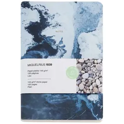 Miquelrius STONE PAPER Notizbuch A5 Blanco SEA blau