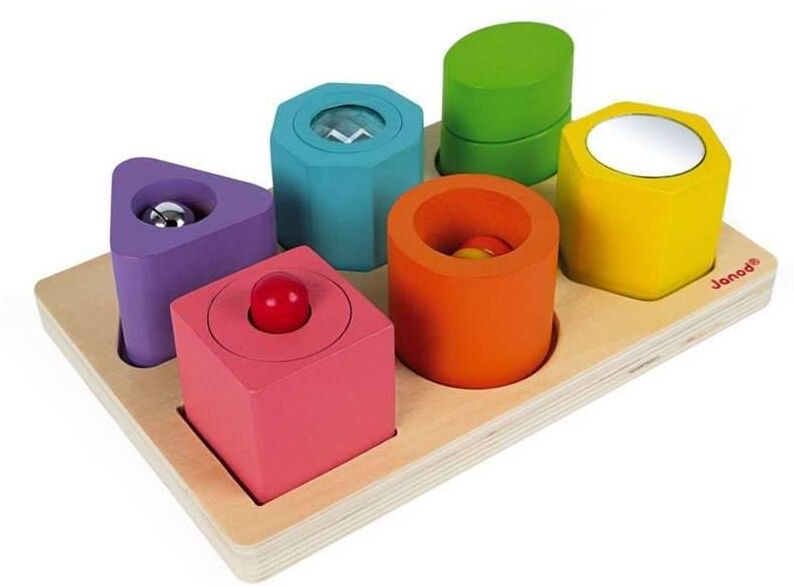 Janod Puzzle 6 Cubes Sensoriels IWood