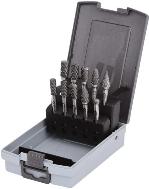 KS Tools Jeu de fraises HM, coffret PVC, 10 pcs. (515.3220)