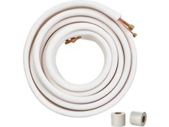 VEVOR Mini lignes divisées 15 m tubes cuivre 6,35 mm 12,7 mm diamètre extérieur isolation triple couche pour mini climatiseur divisé, équipement réfrigérant, pompe chauffage, CVC bandes d'emballage