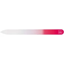 1 Stück Erbe Glasfeile SOFT TOUCH Cranberry 14cm, 2-seitig im Köcher, lose  Rot