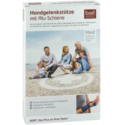 Bort Handgelenkstütze m. Aluschiene re. L schwarz