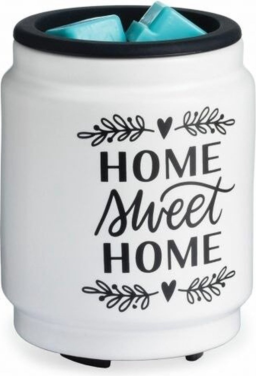 CANDLE WARMERS® Flip Dish elektrische geurlamp van keramiek - Home Sweet Home