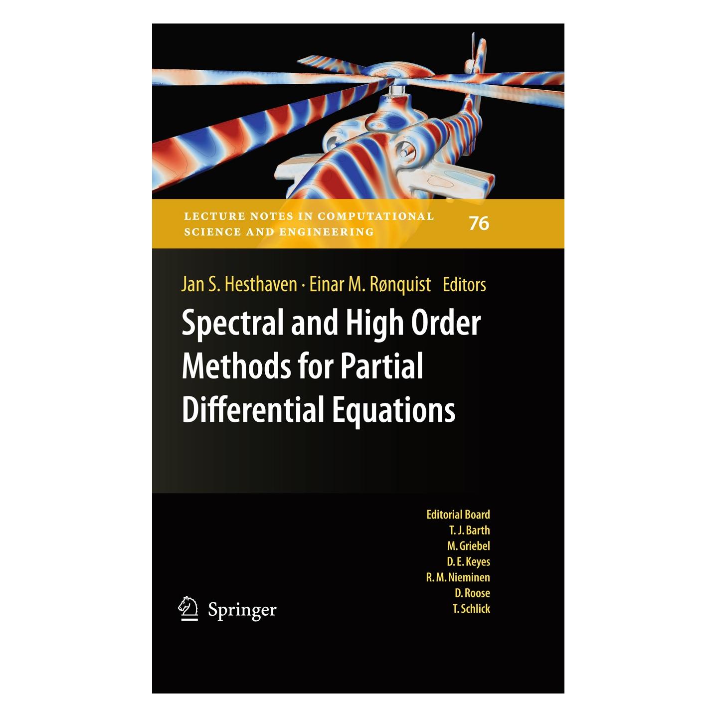 Springer Spectral and High Order Methods for Partial Differential Equations (Englisch, Hardcover, Einar M. Rønquist, Jan S. Hesthaven) (9783642153365)