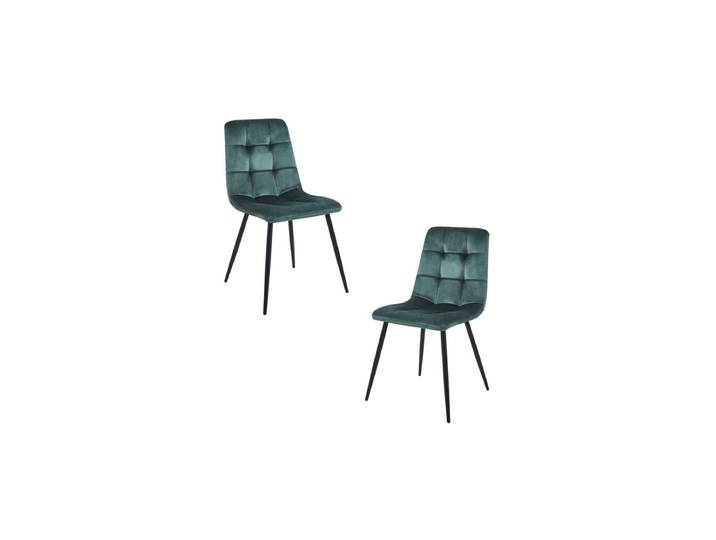 2er Set Stühle Stuhl Samt - Vert